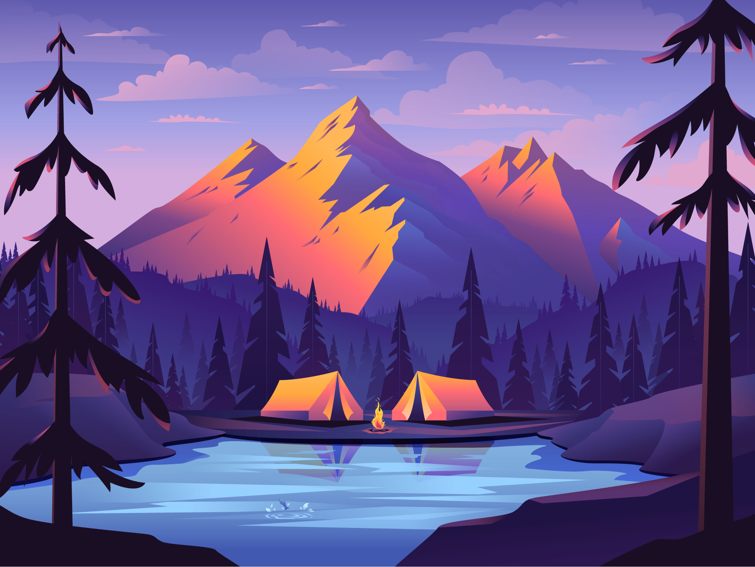 Browse Thousands Of Lake Design Images For Design Inspiration Dribbble   Original 55073be6eaeeef13f5274d92b1643d2f 