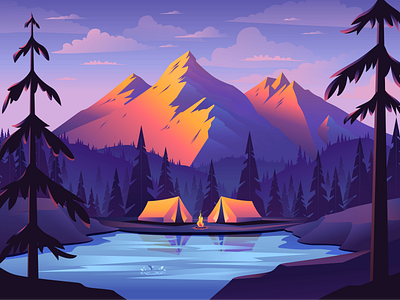 Browse thousands of Lake Design images for design inspiration | Dribbble