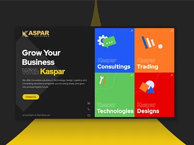 Kaspar Holdings Concept branding graphic design illustration logo ui ux