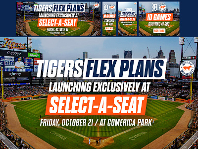 Select A Seat - Flex Plans adobe photoshop baseball creative design detroit detroit tigers graphic design mlb photoshop