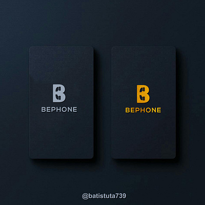 B Phone logo concept app branding design icon illustration logo typography vector
