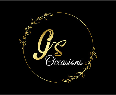 JCS Occasions logo branding business business card card card design design graphic design illustration logo logo design occasion logo script logo signature logo vintage logo