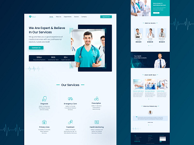 A Clinic Design clinic design figma medical ui uidesign uidesigner uiux ux uxdesigner web webdesign webdesigner website