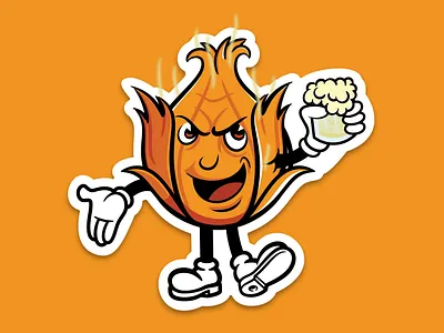 Onion Mascot Illustration brand character illustration mascot onion orange