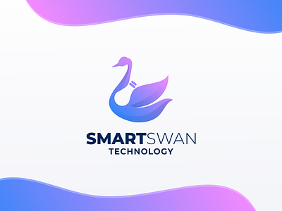 Swan and Bulb Logo Combination brand branding bulb bulb logo color creative logo design illustration logo meaningful logo negative space logo prio hans smart logo swan swan logo typography vector