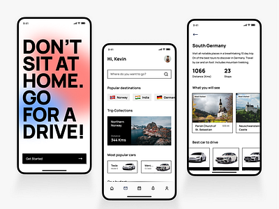 Car Rental App Concept brutalism car rental concept daily100challenge figma ios product design travel ui ux