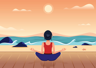 Meditation Illustration illustration meditation illustration