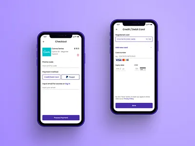 Online Course Checkout Page || Mobile App Concept apps checkout dailyui design mobile apps payment ui uiux ux