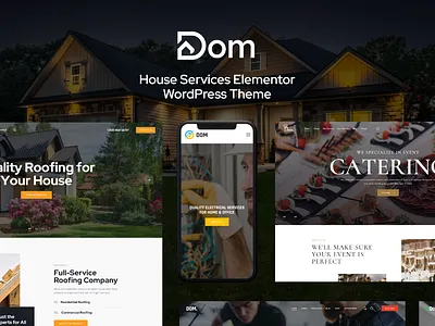 Dom - House Services Elementor WordPress Theme blog design illustration logo web design webdesign wordpress wordpress design wordpress theme wordpress themes