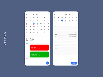 Daily UI 038 | Calendar calendar daily ui 038 ios minimalism