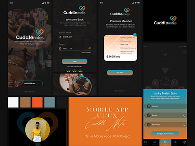 Edge Case - True Match Making App UI/UX Design branding figma mobileapp ui ux vector