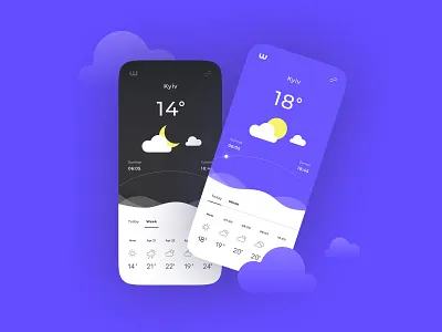 Windy Weather App app mobile app mobile app design mobile ui ui ux weather app