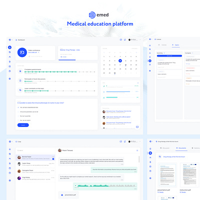 Emed Dashboard branding design logo ui web website