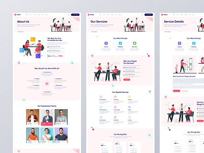 Poco - Creative Agency Website Inner Pages UI Design 2022 trends branding clean design design studio design trends designerzafor digital agency figma inner page landing page marketing agency modern design poco templatecookie ui ui design ux ux design website xd