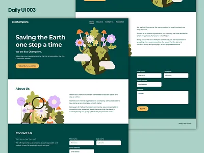 Daily UI 003 Landing Page dailyui design ui ux web design
