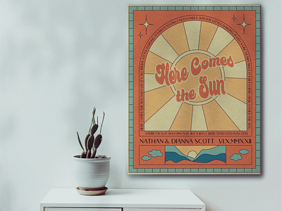 Wedding Retro Band Poster ai band poster branding concert poster design graphic design illustration logo retro vinyl design