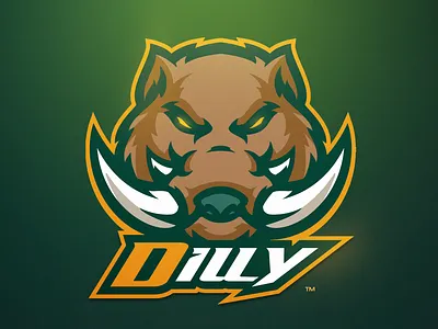 Wild Boar athayadzn boar branding brown design gaming gaming logo illustration jungle logo mascot logo pig sport logo sports logo vector wild boar
