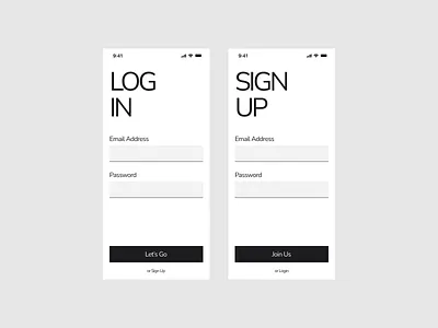 Mobile Login and Sign Up Screen android app colors design ios login login screen design mobile app signup ui