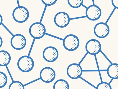 Molecular Model Pattern illustration illustration design vector