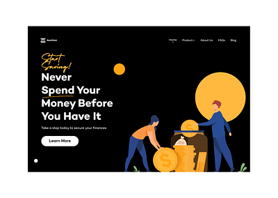 Fintech Company Landing Page design fintech landing page ui uiux ux