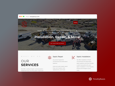 D&S Septic Solutions business design septic ui website