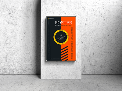 Indoor Advertising Poster Mockup Free poster mockup free