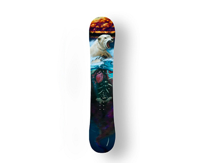 Era of Chaos Snowboard Design art design illustration procreate ski snowboard storm