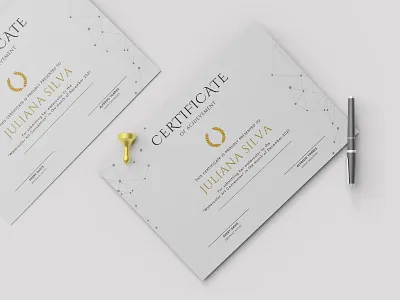 Editable Certificate of Achievement 3d abstract animation app art branding design graphic design illustration logo motion graphics typography ui ux vector web