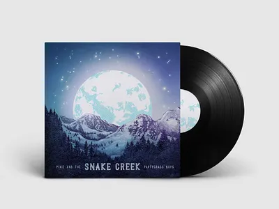 Snake Creek Album Cover album art bluegrass cover design illustration
