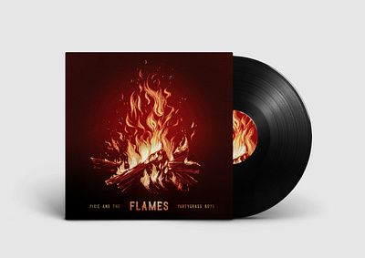 Flames Album album art bluegrass design illustration music