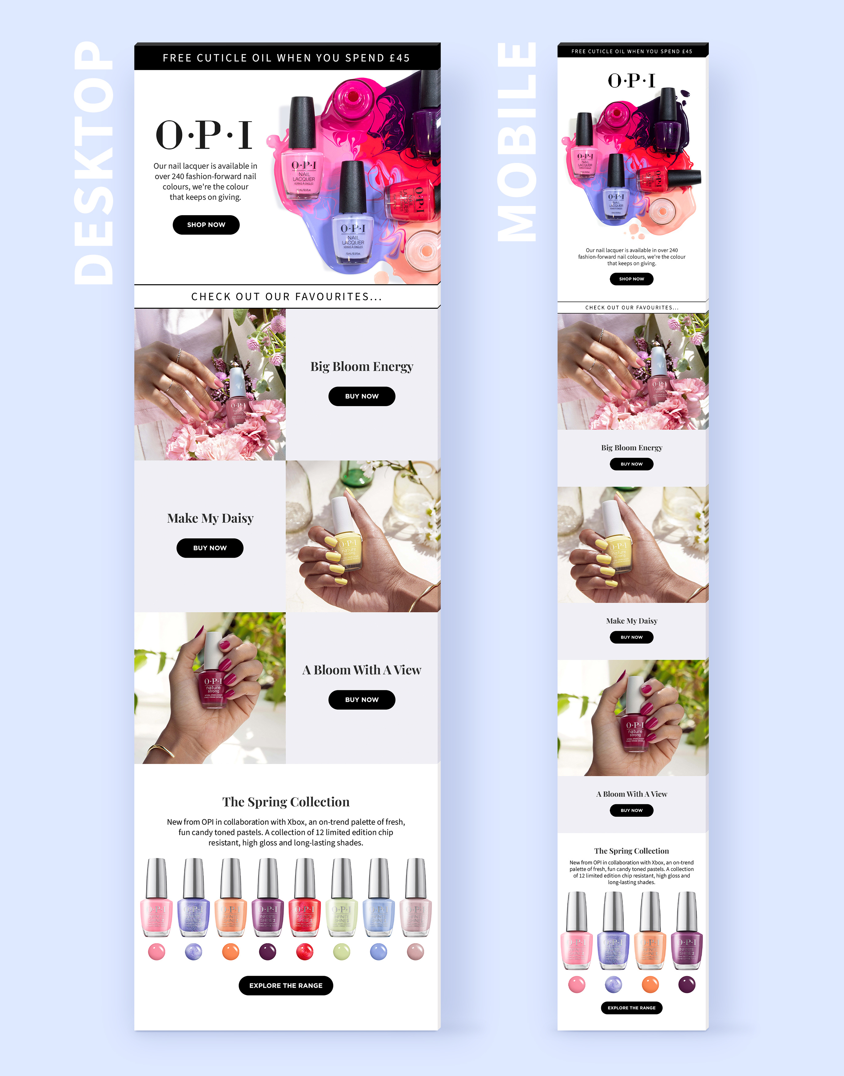 Example of OPI Email Design