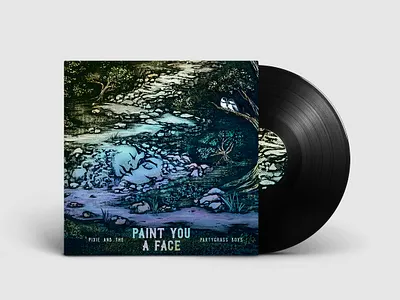Paint You A Face Album Cover album art cover design illustration typography