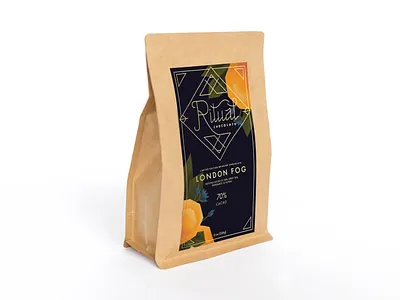 London Fog Drinking Chocolate - Ritual Chocolate chocolate design illustration packaging