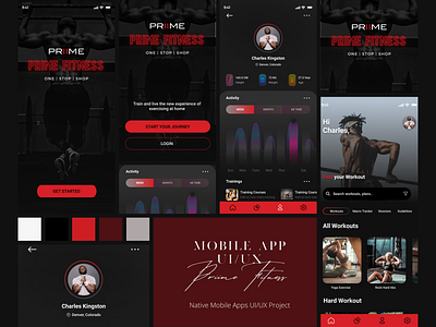 Edge Case - Fitness Coaching App UI/UX Design branding figma mobileapp ui ux vector