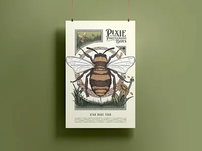 Utah Made — Bee Poster art design illustration poster typography