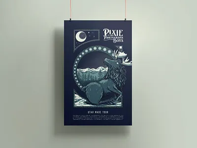 Utah Made Tour – Moose Posteer art design illustration poster typography