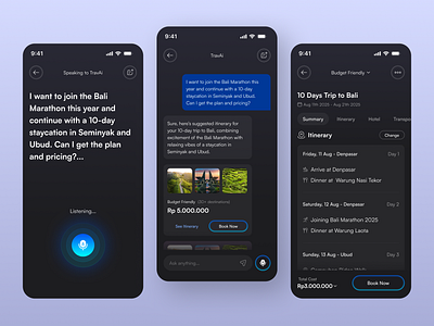 Agentic AI Travel Mobile App agentic ai ai design mobile travel ui ux