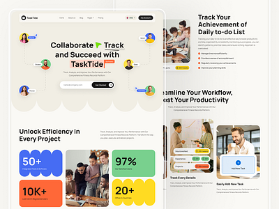 AI-driven task management platform ai landing page management app project management saas saas landing page saas product saas website task task management team team management saas team manager teamwork web web design website website design