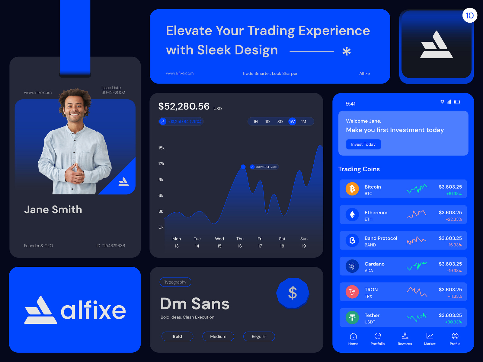 Crypto Trading UI & Branding - Alfixe by Olynex UI/UX Agency on Dribbble