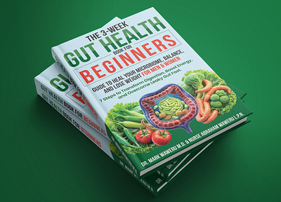 GUT Health Book Cover book bookcover cover design education graphicdesign gut health healthcare illustration marketing wellness