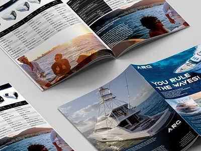 ARG Brochure Design boat brochure design graphic design sales brochure