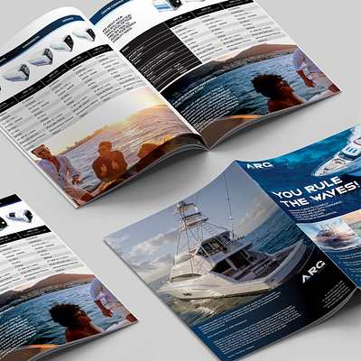 ARG Brochure Design boat brochure design graphic design sales brochure