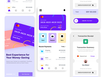 MidPay - Finance Money-Saving Mobile App agensip app design design figma finance finance app insipiration design inspiration mobile app mobile design money saving ui ui design uiux ux