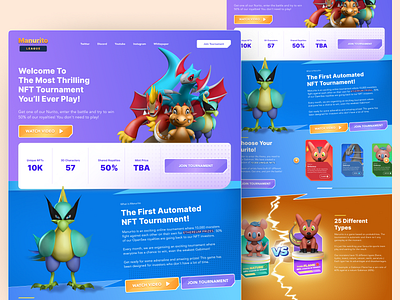 Manurito - NFT Game Tournament 3d 3d design design figma game minimal nft product design tournament ui ui design ux ux design web 3.0 web3