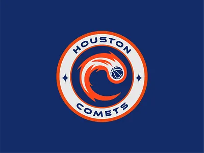WNBA Houston Comets Logo Concept basketball design logo sports vector wnba women