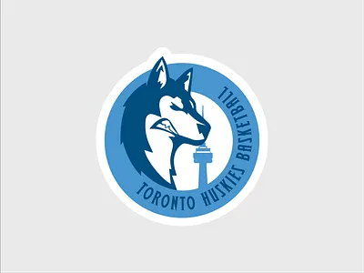 Toronto Huskies WNBA Logo Concept basketball canada design husky logo sports toronto vector wnba women