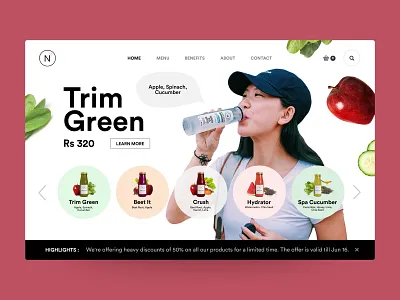 Nochini design hero interface nepal ui ux webdesign website