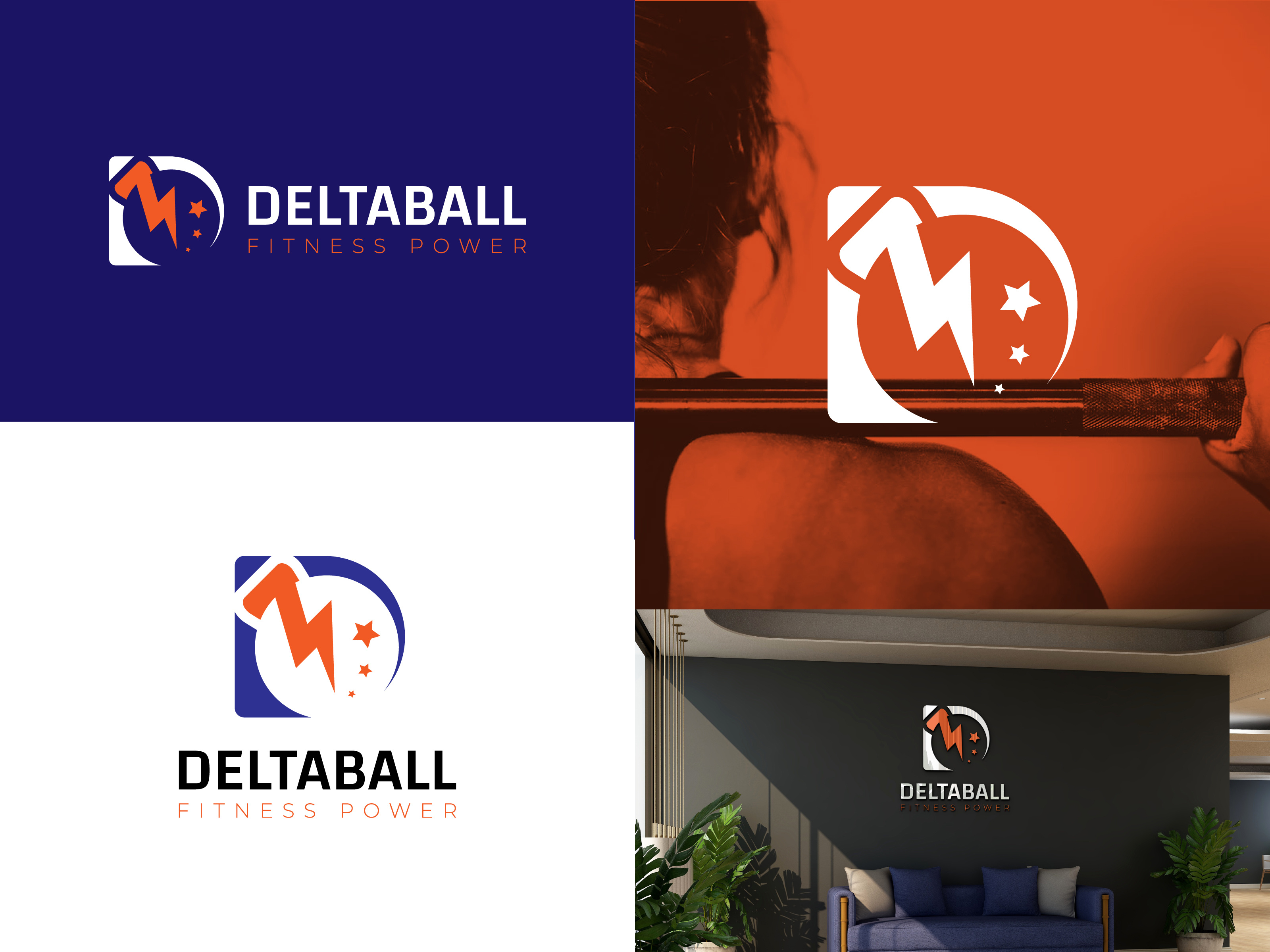 Example of Gym Fitness Sport Brand Logo Deisgn