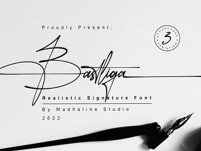 Bastliga | Realistic Signature Font branding calligraphy free freefont script signature typography watermark