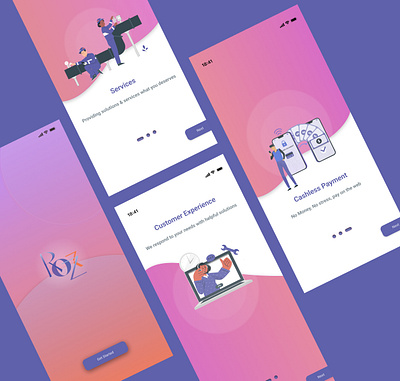 Roz- Provides best services in the town app design logo mobileapp typography ui ux vector